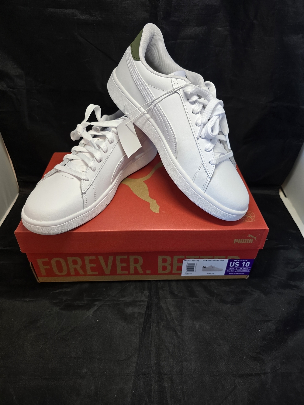 New in the box PUMA Men's Ace Court Shoe White Size 10